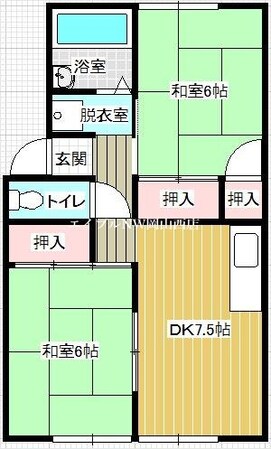 ファミール矢吹B棟の物件間取画像